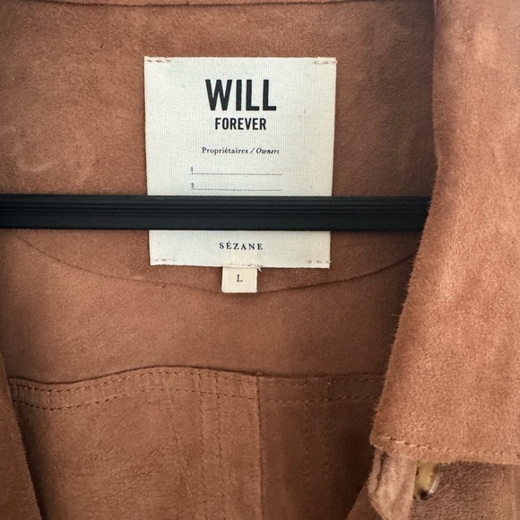 Sézane Will Jacket Camel Suede - Large - Picture 7 of 7